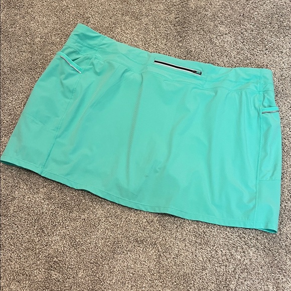 Athleta Skort Bundle 2X Black + Aqua Athletic Skirts Built-In Shorts Activewear - Picture 4 of 15